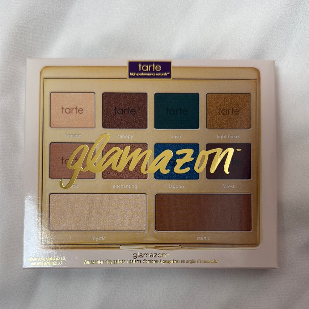 Tarte glamazon™ Amazonian clay eyeshadow palette NIB (New In Box - Picture 2 of 11